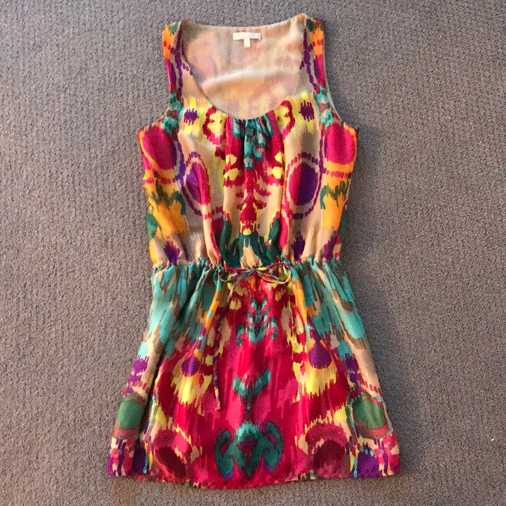 Colorful silk dress